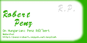 robert penz business card